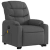 Stella Homewares Electric Stand up Massage Recliner Chair Dark Grey Fabric