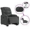 Stella Homewares Electric Stand up Massage Recliner Chair Dark Grey Fabric