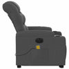 Stella Homewares Electric Stand up Massage Recliner Chair Dark Grey Fabric