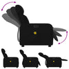 Stella Homewares Massage Recliner Chair Black Fabric