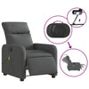 Stella Homewares Electric Massage Recliner Chair Dark Grey Fabric