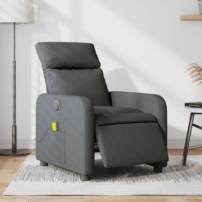 Stella Homewares Electric Massage Recliner Chair Dark Grey Fabric