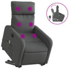 Stella Homewares Stand up Massage Recliner Chair Dark Grey Fabric
