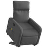 Stella Homewares Stand up Massage Recliner Chair Dark Grey Fabric