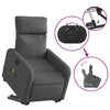 Stella Homewares Stand up Massage Recliner Chair Dark Grey Fabric