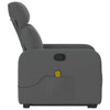 Stella Homewares Stand up Massage Recliner Chair Dark Grey Fabric