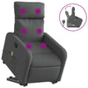 Stella Homewares Electric Stand up Massage Recliner Chair Dark Grey Fabric