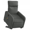 Stella Homewares Electric Stand up Massage Recliner Chair Dark Grey Fabric