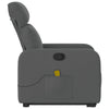 Stella Homewares Electric Stand up Massage Recliner Chair Dark Grey Fabric