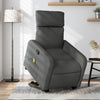 Stella Homewares Electric Stand up Massage Recliner Chair Dark Grey Fabric