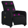 Stella Homewares Electric Massage Recliner Chair Black Faux Leather