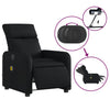 Stella Homewares Electric Massage Recliner Chair Black Faux Leather