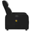 Stella Homewares Electric Massage Recliner Chair Black Faux Leather