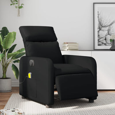 Stella Homewares Electric Massage Recliner Chair Black Faux Leather