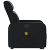 Stella Homewares Stand up Massage Recliner Chair Black Faux Leather