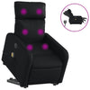 Stella Homewares Electric Stand up Massage Recliner Chair Black Faux Leather