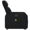 Stella Homewares Electric Stand up Massage Recliner Chair Black Faux Leather