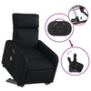 Stella Homewares Electric Stand up Massage Recliner Chair Black Faux Leather
