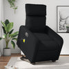 Stella Homewares Electric Stand up Massage Recliner Chair Black Faux Leather