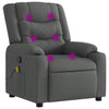 Stella Homewares Massage Recliner Chair Dark Grey Fabric