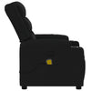 Stella Homewares Massage Recliner Chair Black Fabric