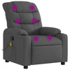 Stella Homewares Massage Recliner Chair Dark Grey Fabric