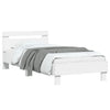 Stella Homewares Bed Frame without Mattress with Headboard White 90x190 cm
