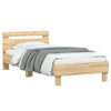 Stella Homewares Bed Frame without Mattress with Headboard Sonoma Oak 90x190 cm