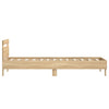 Stella Homewares Bed Frame without Mattress with Headboard Sonoma Oak 90x190 cm