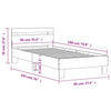 Stella Homewares Bed Frame without Mattress with Headboard Sonoma Oak 90x190 cm