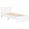 Stella Homewares Bed Frame without Mattress with Headboard White 90x190 cm