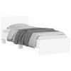 Stella Homewares Bed Frame without Mattress with Headboard White 90x190 cm