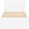 Stella Homewares Bed Frame without Mattress with Headboard White 90x190 cm