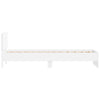 Stella Homewares Bed Frame without Mattress with Headboard White 90x190 cm