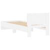 Stella Homewares Bed Frame without Mattress with Headboard White 90x190 cm