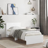 Stella Homewares Bed Frame without Mattress with Headboard White 90x190 cm