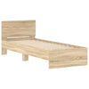 Stella Homewares Bed Frame without Mattress with Headboard Sonoma Oak 90x190 cm