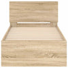 Stella Homewares Bed Frame without Mattress with Headboard Sonoma Oak 90x190 cm