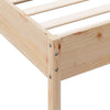 Stella Homewares Bed Frame without Mattress 90x190 cm Solid Wood Pine