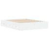 Stella Homewares Bed Frame with Drawers without Mattress White 150x200 cm