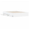 Stella Homewares Bed Frame with Drawers without Mattress White 150x200 cm
