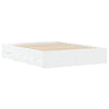 Stella Homewares Bed Frame with Drawers without Mattress White 150x200 cm