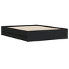 Stella Homewares Bed Frame with Drawers without Mattress Black 150x200 cm