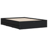 Stella Homewares Bed Frame with Drawers without Mattress Black 135x190 cm