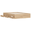 Stella Homewares Bed Frame with Drawers without Mattress Sonoma Oak 135x190 cm
