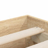 Stella Homewares Bed Frame with Drawers without Mattress Sonoma Oak 135x190 cm