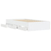 Stella Homewares Bed Frame with Drawers without Mattress White 90x190 cm
