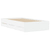 Stella Homewares Bed Frame with Drawers without Mattress White 90x190 cm
