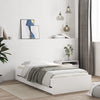 Stella Homewares Bed Frame with Drawers without Mattress White 90x190 cm