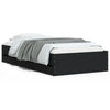 Stella Homewares Bed Frame with Drawers without Mattress Black 90x190 cm